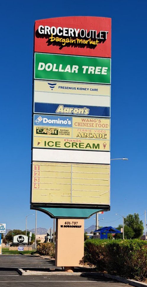 Hobson Center Pylon signage